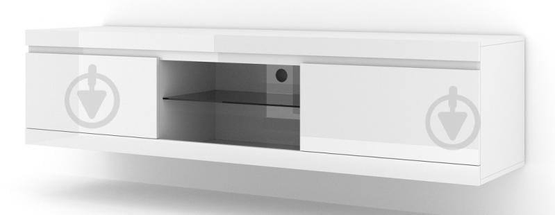 Тумба под ТВ BIM Furniture Net 2д 1800x460x400 мм белый матовый/белый глянец(TV_STAND_NET_180_WHITE_GLOSS) - фото 1