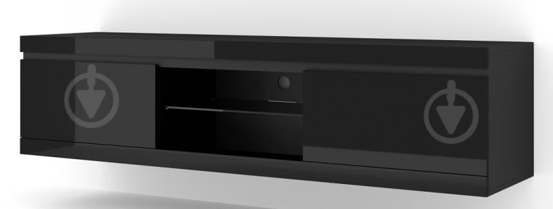 Тумба под ТВ BIM Furniture Net 2д 1800x460x400 мм черный матовый/черный глянец (TV_STAND_NET_180_BLACK_GLOSS) - фото 1 Тумба под ТВ BIM Furniture Net 2д 1800x460x400 мм черный матовый/черный глянец (TV_STAND_NET_180_BLACK_GLOSS) - фото 1