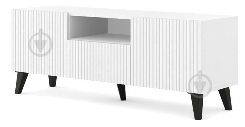 Тумба под ТВ BIM Furniture Ravenna 2д1ш 1500x560x420 мм черный матовый/белый (RAVENNA_PB_FOILED_MDF_TV_STAND) - фото 1 Тумба под ТВ BIM Furniture Ravenna 2д1ш 1500x560x420 мм черный матовый/белый (RAVENNA_PB_FOILED_MDF_TV_STAND) - фото 1