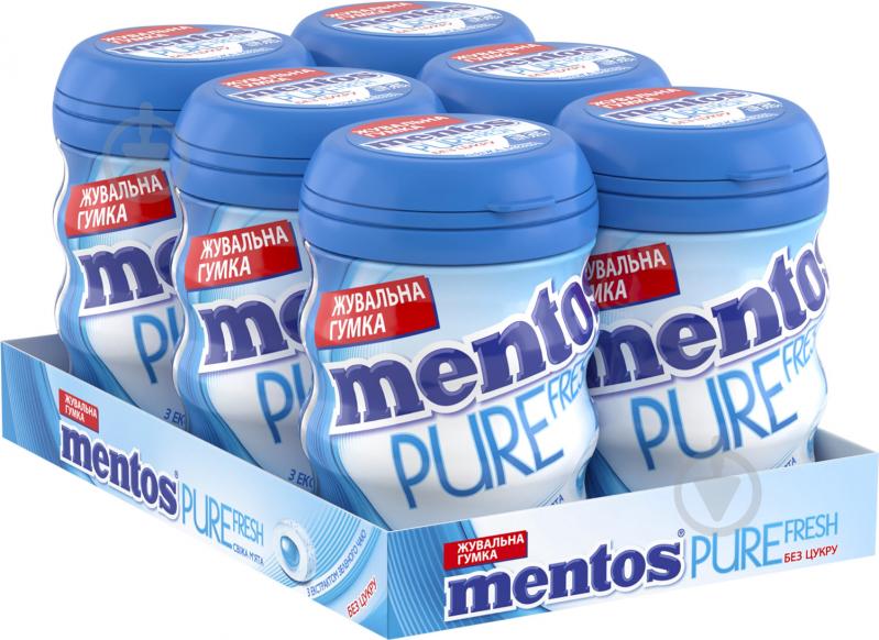 Жевательная резинка Mentos Pure Fresh Мята (банка) - фото 1