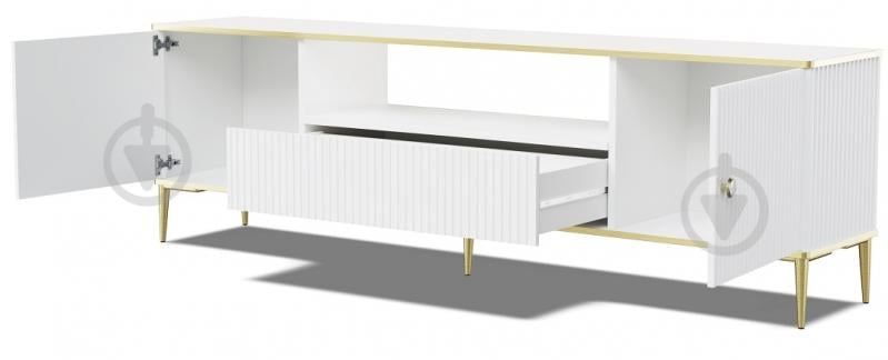 Тумба під ТВ BIM Furniture Petra 2д2ш 1800x550x350 мм білий матовий(PETRA_TV_STAND_180_2D1S_WHITE_) - фото 2 Тумба під ТВ BIM Furniture Petra 2д2ш 1800x550x350 мм білий матовий(PETRA_TV_STAND_180_2D1S_WHITE_) - фото 2