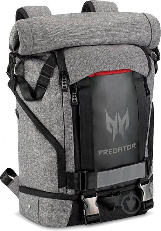 Рюкзак Acer Predator Rolltop Backpack PBG6A1 15" grey (NP.BAG1A.290) - фото 3