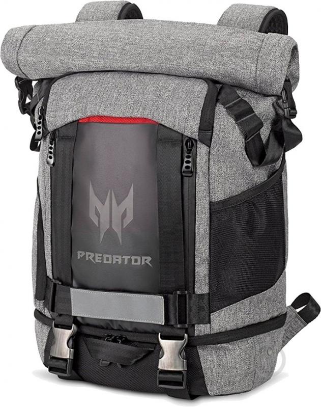 Рюкзак Acer Predator Rolltop Backpack PBG6A1 15" grey (NP.BAG1A.290) - фото 4