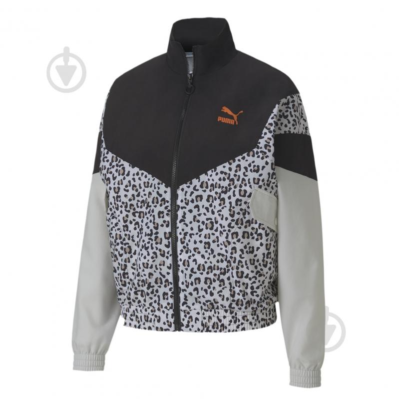 Ветровка женская весенняя Puma TFS Printed Track Jacket 59895701 р.M черная - фото 1 Ветровка женская весенняя Puma TFS Printed Track Jacket 59895701 р.M черная - фото 1