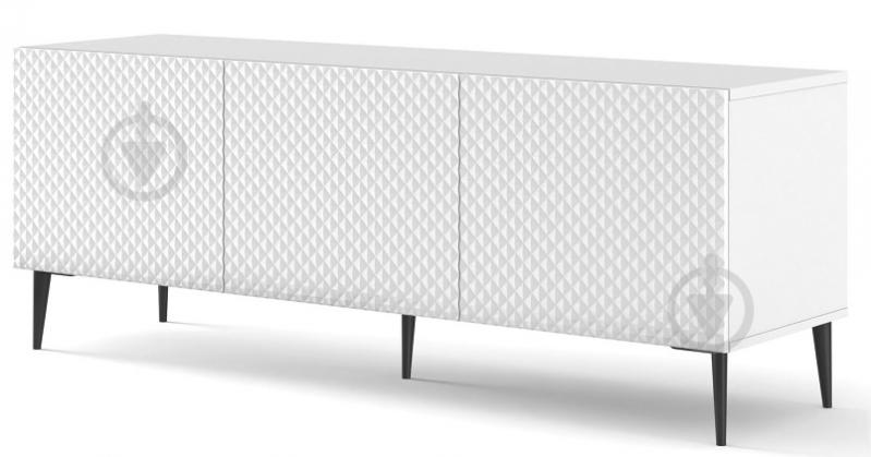 Тумба під ТВ BIM Furniture Ravenna 3д 1500x560x420 мм чорний/білий (RAVENNA_C_DIAMOND_MDF_HG_TV_ST) - фото 1 Тумба під ТВ BIM Furniture Ravenna 3д 1500x560x420 мм чорний/білий (RAVENNA_C_DIAMOND_MDF_HG_TV_ST) - фото 1
