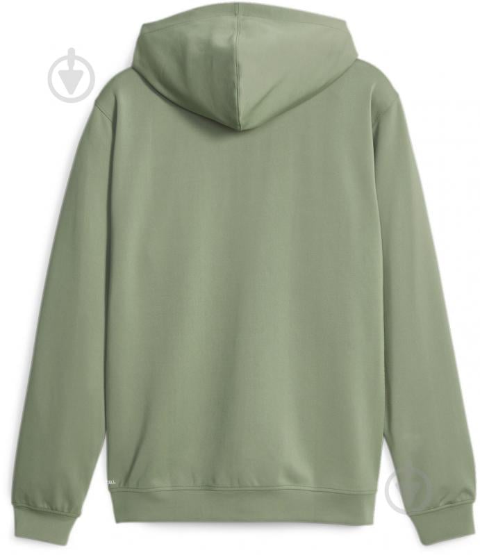 Джемпер Puma PUMA FIT DOUBLE KNIT FZ HOODIE 52388544 р.L зелений - фото 2