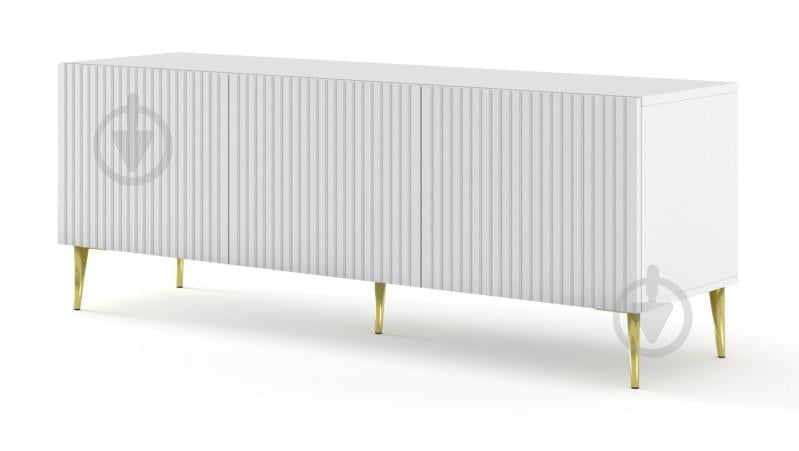 Тумба под ТВ BIM Furniture Ravenna 3д 1500x560x420 мм золотой/белый матовый (RAVENNA_B_FOILED_MDF_TV_STAND_) - фото 1 Тумба под ТВ BIM Furniture Ravenna 3д 1500x560x420 мм золотой/белый матовый (RAVENNA_B_FOILED_MDF_TV_STAND_) - фото 1