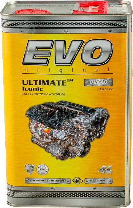 ᐉ Моторное масло EVO ULTIMATE Iconic 0W-40 4 л (U I 4L 0W-40) • Купить ...