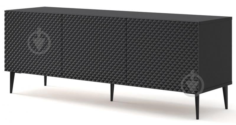 Тумба під ТВ BIM Furniture Ravenna 3д 1500x560x420 мм чорний(RAVENNA_C_DIAMOND_MDF_HG_TV_ST) - фото 1