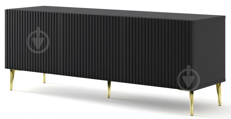 Тумба під ТВ BIM Furniture Ravenna 3д 1500x560x420 мм чорний матовий/золотий(RAVENNA_B_FOILED_MDF_TV_STAND_) - фото 1 Тумба під ТВ BIM Furniture Ravenna 3д 1500x560x420 мм чорний матовий/золотий(RAVENNA_B_FOILED_MDF_TV_STAND_) - фото 1
