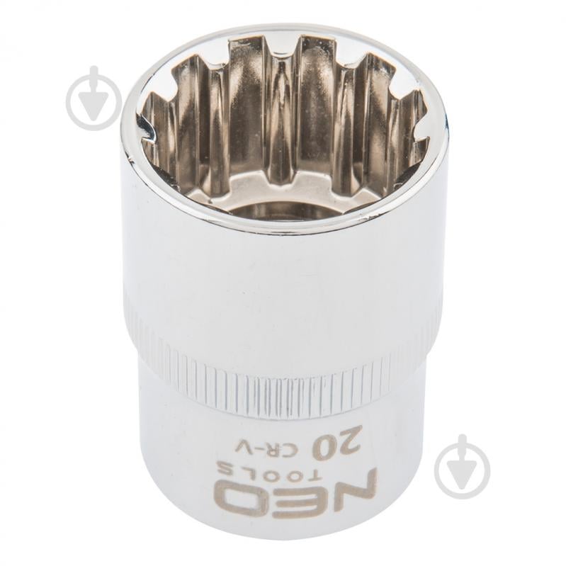 NEO 08-651 Spline Bits Set - 8-teilig, 1/2" Antrieb, Für Steckschlüssel