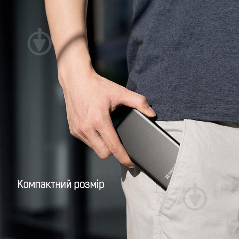 Повербанк ColorWay 20000 mAh gray (CW-PB200LPH3GR-PDD) - фото 11