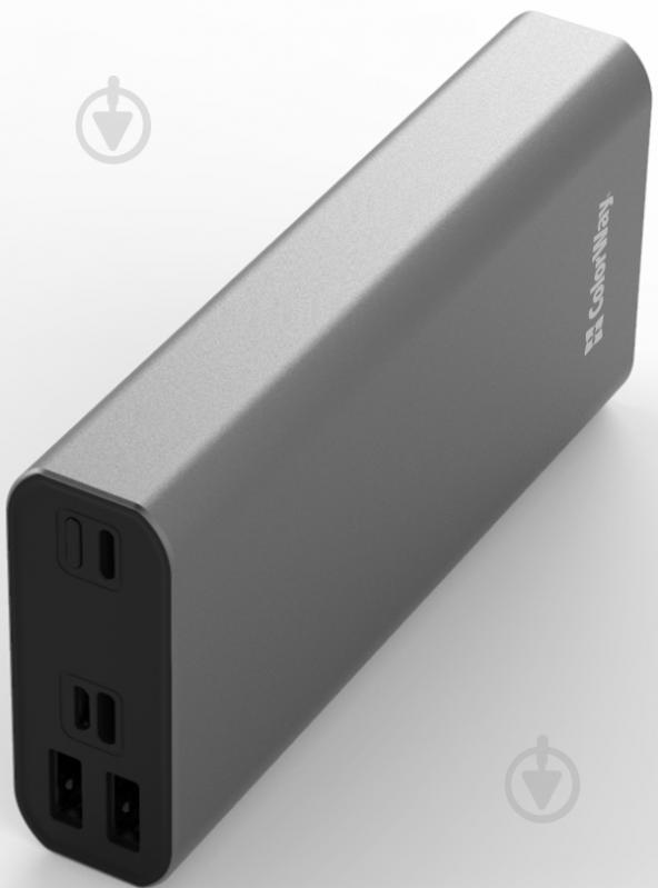 Повербанк ColorWay 20000 mAh gray (CW-PB200LPH3GR-PDD) - фото 5