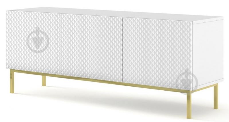 Тумба під ТВ BIM Furniture Ravenna 3д 1500x580x420 мм золотий/білий (RAVENNA_C_DIAMOND_MDF_HG_TV_ST) - фото 1 Тумба під ТВ BIM Furniture Ravenna 3д 1500x580x420 мм золотий/білий (RAVENNA_C_DIAMOND_MDF_HG_TV_ST) - фото 1