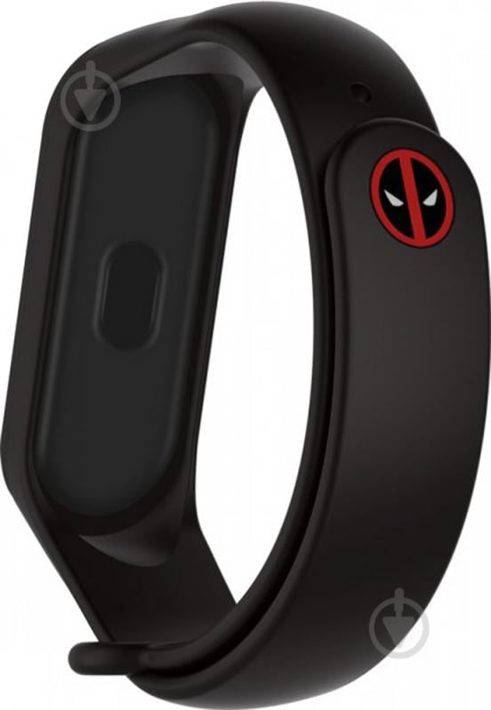 Змінний ремінець Armorstandart Superhero Edition для Xiaomi Mi Band 6/5 Deadpool Black (ARM57071) - фото 1