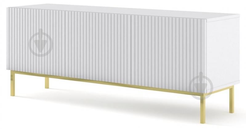 Тумба під ТВ BIM Furniture Ravenna 3д 1500x580x420 мм золотий/білий матовий (RAVENNA_B_FOILED_MDF_TV_STAND_) - фото 1 Тумба під ТВ BIM Furniture Ravenna 3д 1500x580x420 мм золотий/білий матовий (RAVENNA_B_FOILED_MDF_TV_STAND_) - фото 1