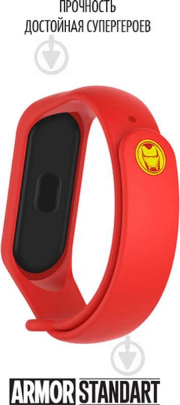 Сменный ремешок Armorstandart Superhero Edition для Xiaomi Mi Band 6/5 Iron Man Red (ARM57109) - фото 3