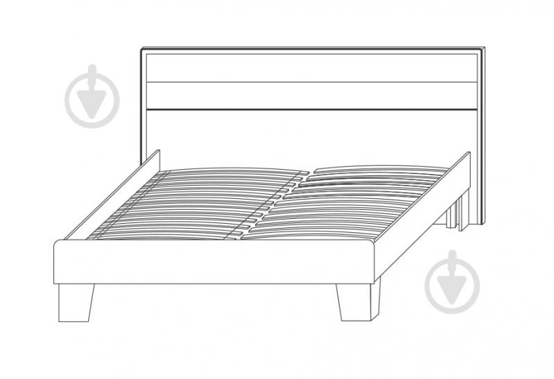 Ліжко SOKME Скарлет 140x200 см дуб сонома/венге магія - фото 2