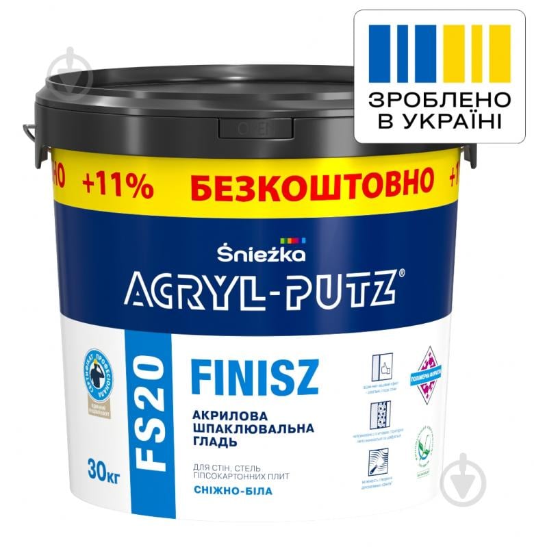 Шпаклівка Sniezka ACRYL-PUTZ FS20 30 кг - фото 1