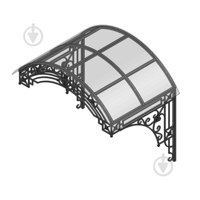 Навіс кований Артдеко КН-11 1500х1400х1030 мм - фото 1