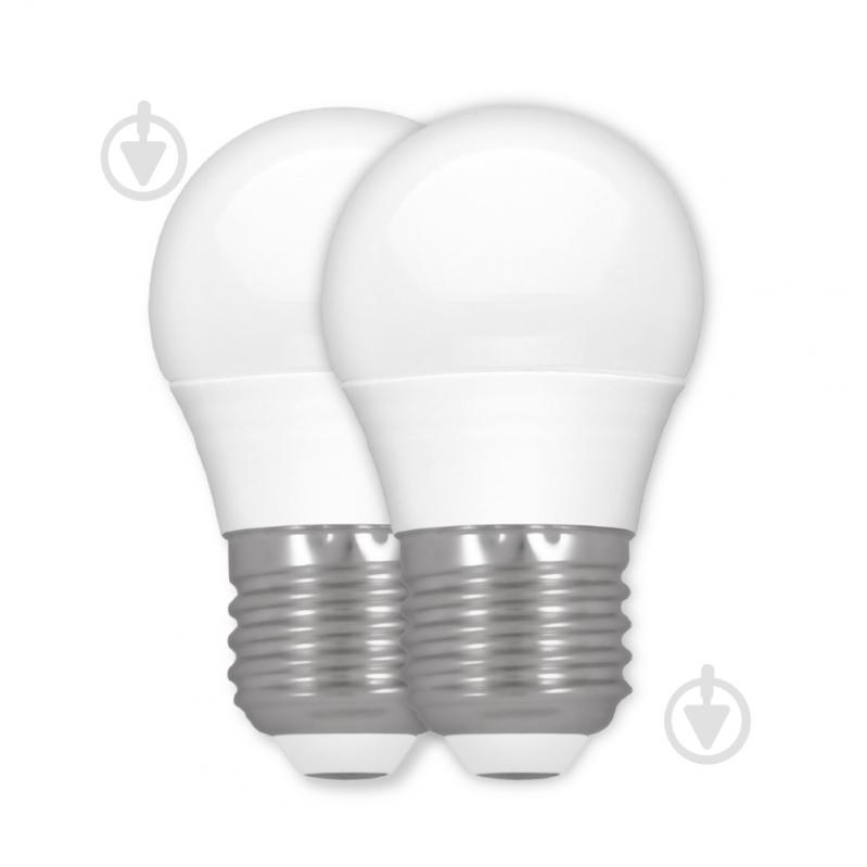 Лампа светодиодная V-WATT 2 шт. 8 Вт G45 E27 220 В 4200 К - фото 1 Лампа светодиодная V-WATT 2 шт. 8 Вт G45 E27 220 В 4200 К - фото 1