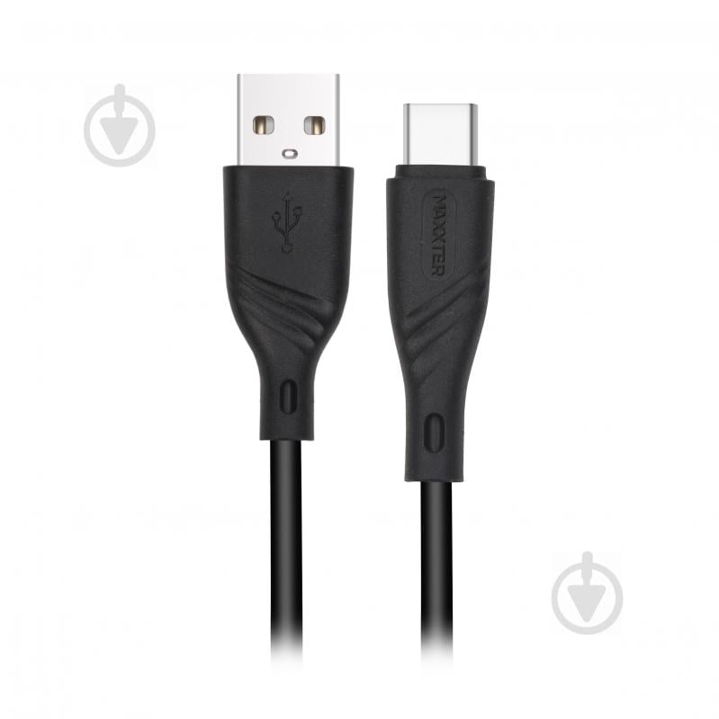 Кабель Maxxter USB 2.0 A-тато/C-тато, 2 м, 2.4А 2 м (UB-C-USB-02-2m) - фото 1