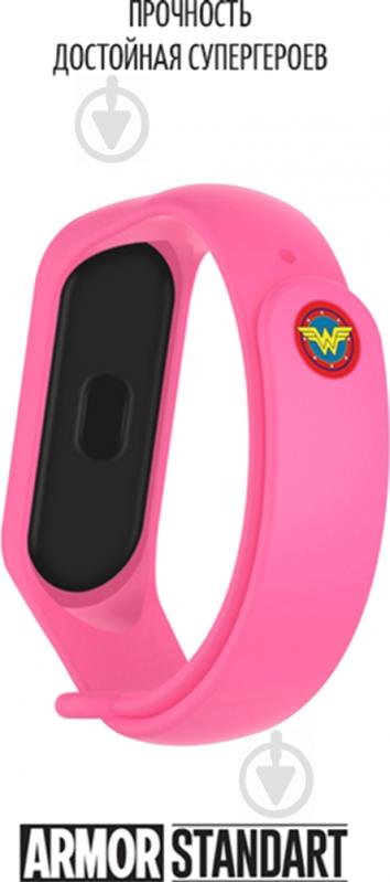 Сменный ремешок Armorstandart Superhero Edition для Xiaomi Mi Band 6/5 Wonder Woman Pink (ARM57070) - фото 3