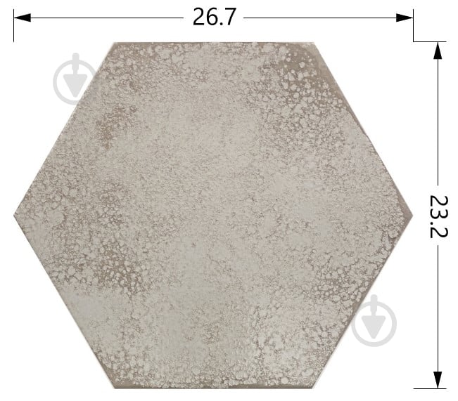 Плитка Cifre Oken Ivory hex 23,2x26,7 - фото 2