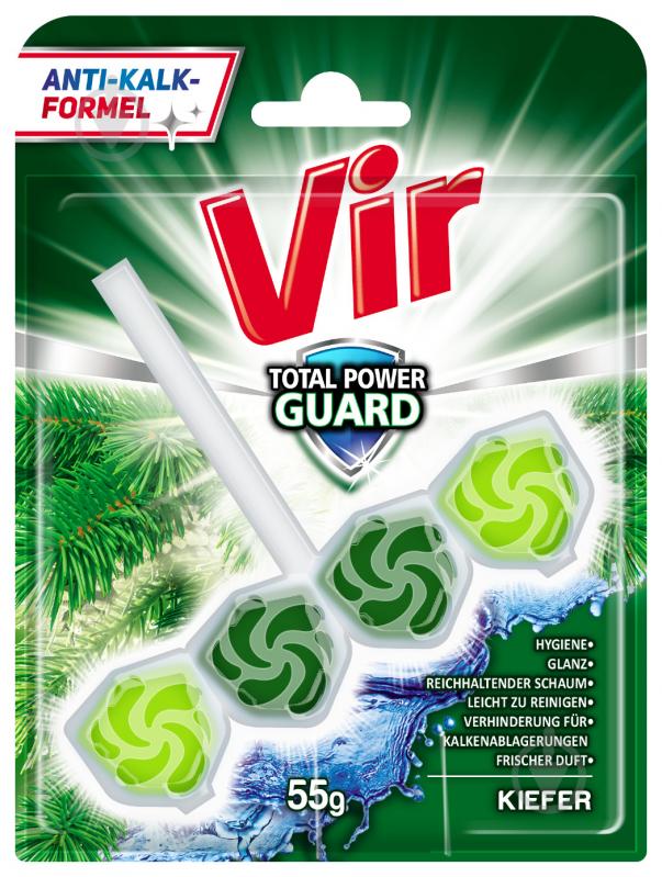 Туалетний блок VIR Total Power Guard Хвоя 55 г - фото 1