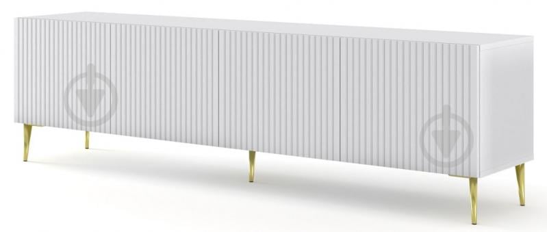 Тумба під ТВ BIM Furniture Ravenna 4д 2000x560x420 мм золотий/білий матовий (RAVENNA_B_FOILED_MDF_TV_STAND_) - фото 1 Тумба під ТВ BIM Furniture Ravenna 4д 2000x560x420 мм золотий/білий матовий (RAVENNA_B_FOILED_MDF_TV_STAND_) - фото 1