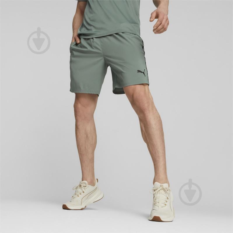 Шорты Puma PUMA FIT TAPED 7" WOVEN SHORT 52417944 р. S зеленый - фото 3