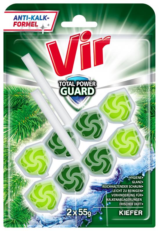 Туалетний блок VIR Total Power Guard Хвоя 2x55 г - фото 1