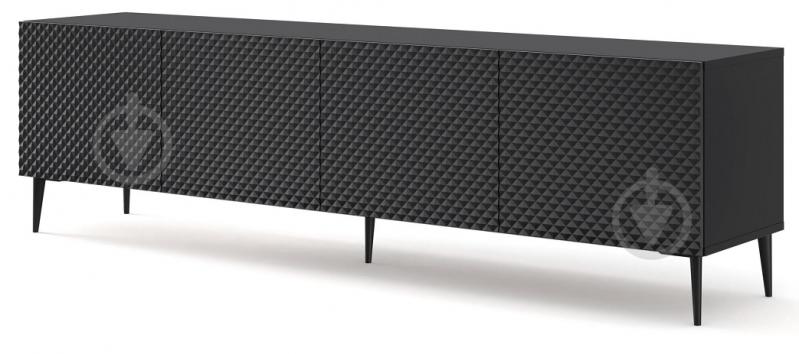 Тумба под ТВ BIM Furniture Ravenna 4д 2000x560x420 мм черный(RAVENNA_C_DIAMOND_MDF_HG_TV_ST) - фото 1 Тумба под ТВ BIM Furniture Ravenna 4д 2000x560x420 мм черный(RAVENNA_C_DIAMOND_MDF_HG_TV_ST) - фото 1