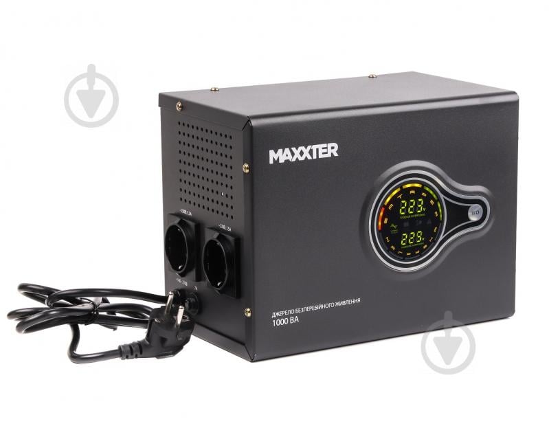 Джерело безперебійного живлення (ДБЖ) Maxxter 500VA MX-HI-PSW500-01 - фото 1