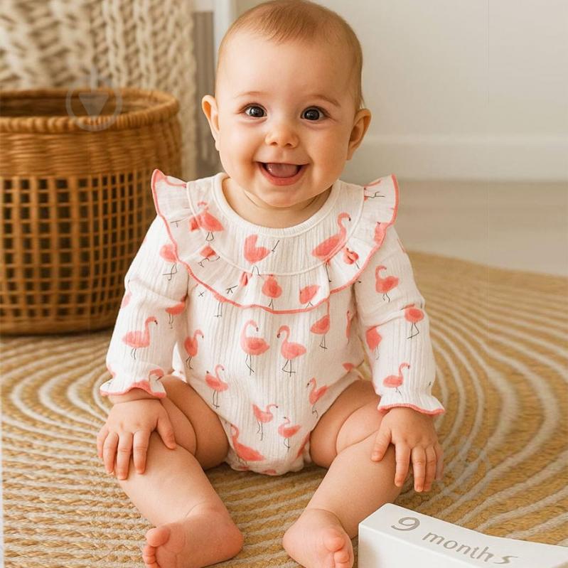 Боді для дівчинки Blanka Квіти р.62-68 рожевий 110818 - фото 1 Боді для дівчинки Blanka Квіти р.62-68 рожевий 110818 - фото 1