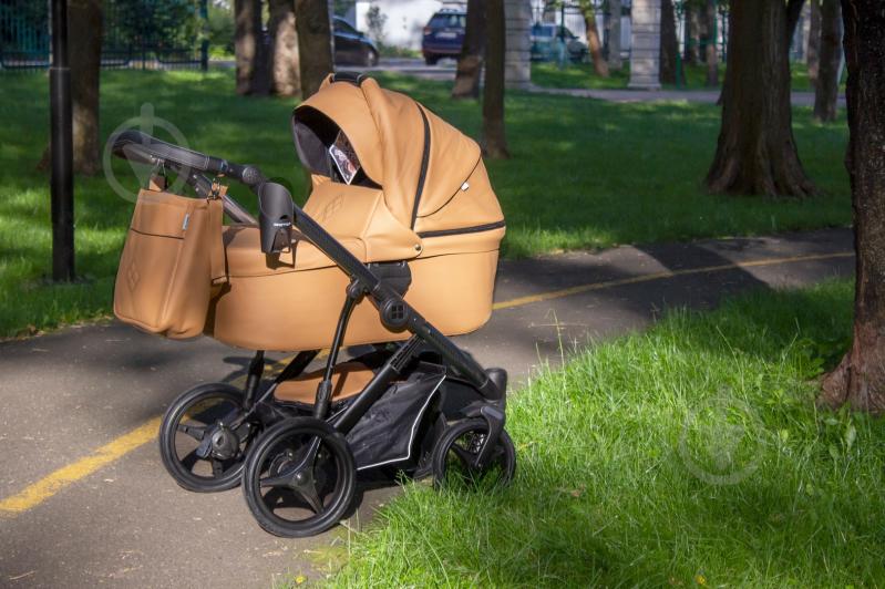 Коляска универсальная 2 в 1 Bebetto PASCAL Premium DARK 03 рыжий - фото 10