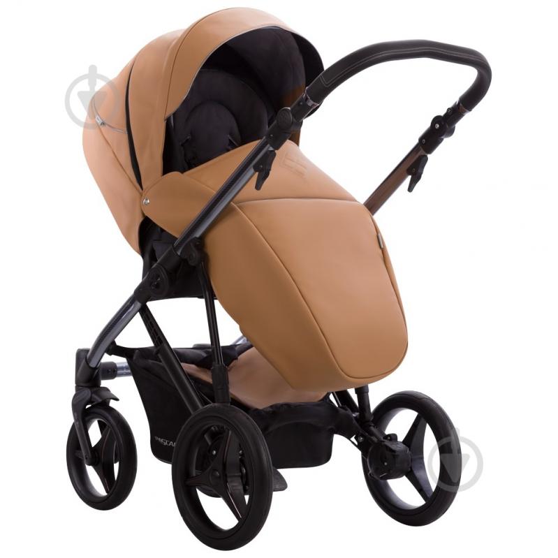 Коляска универсальная 2 в 1 Bebetto PASCAL Premium DARK 03 рыжий - фото 5