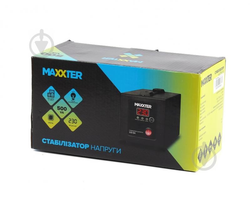 Стабилизатор напряжения Maxxter 230 В, 500 ВА MX-AVR-E500-01 - фото 3