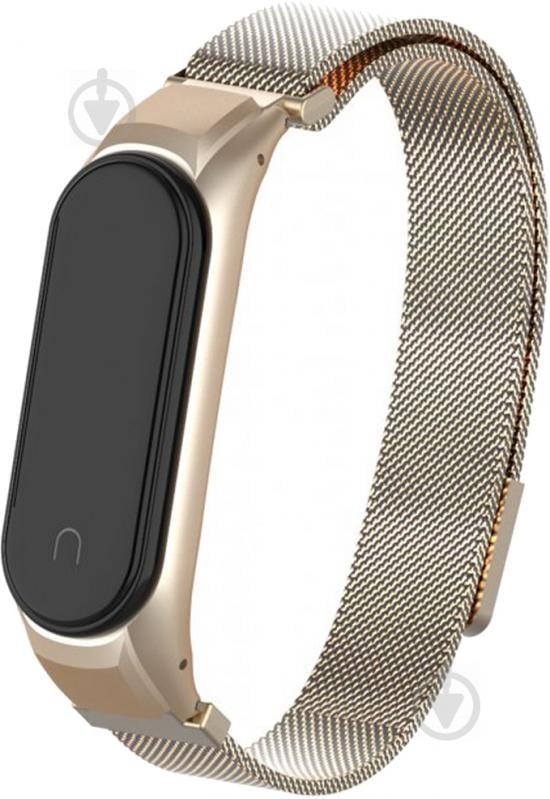 Змінний ремінець Armorstandart Milanese Magnetic Band 4303 для Xiaomi Mi Band 4/3 Vintage Gold (ARM55543) - фото 1