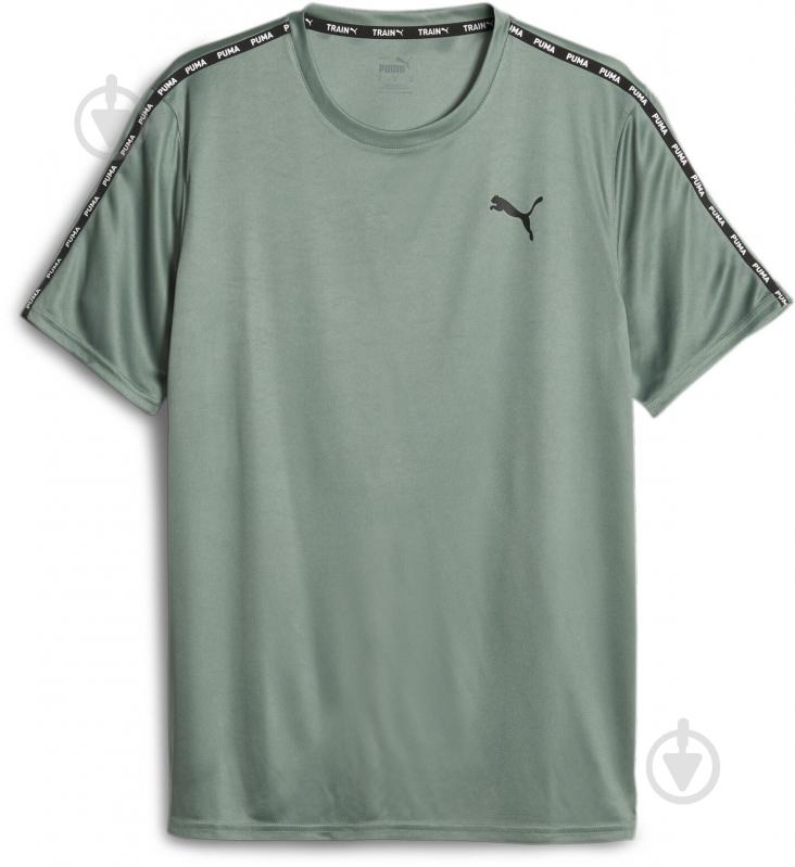 Футболка Puma PUMA FIT TAPED TEE 52418044 р.M зеленый - фото 1