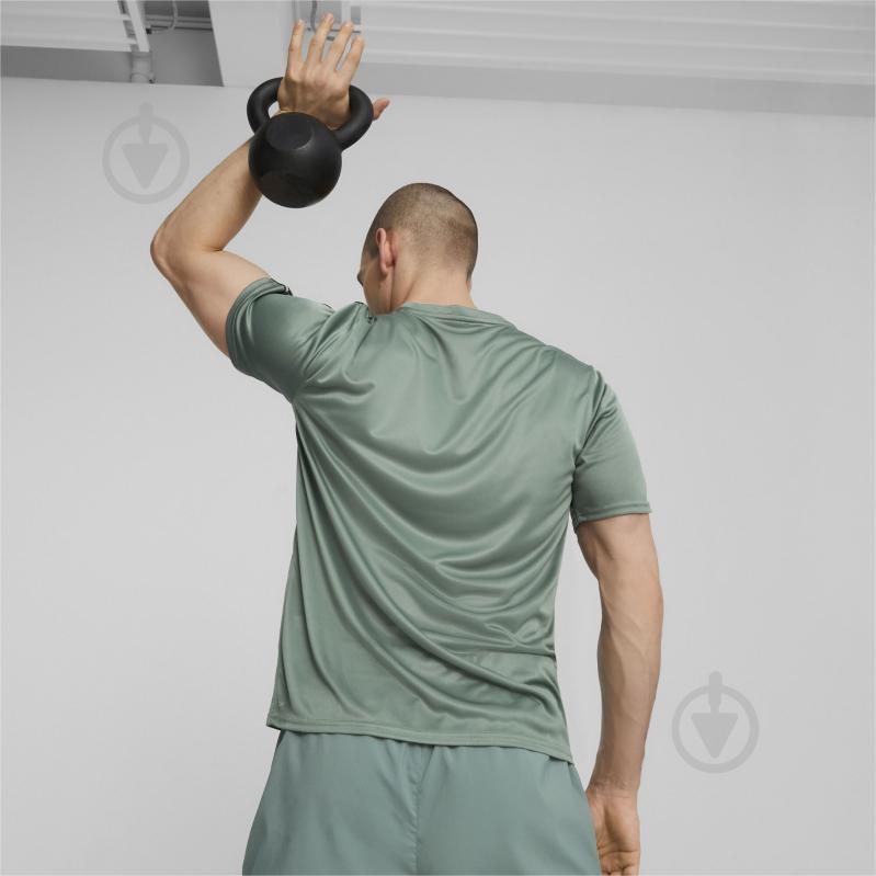 Футболка Puma PUMA FIT TAPED TEE 52418044 р.M зеленый - фото 4