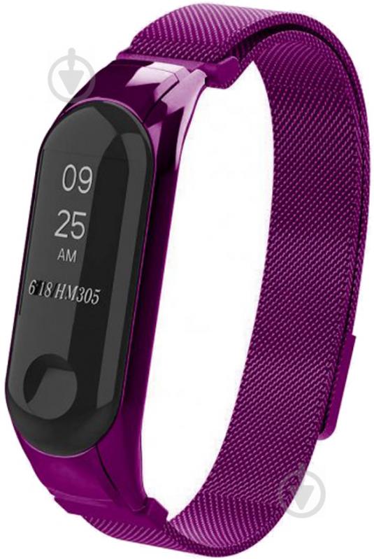 Сменный ремешок Armorstandart Milanese Magnetic Band для Xiaomi Mi Band 3 Purple (ARM53951) - фото 1