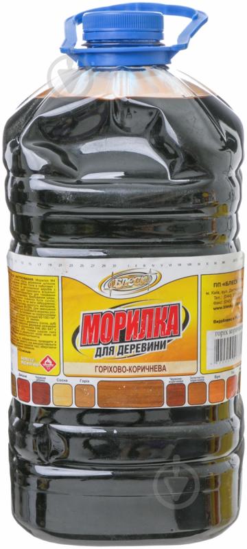 Морилка Блеск М-4 5 л горіхово-коричневий мат 4 кг - фото 2
