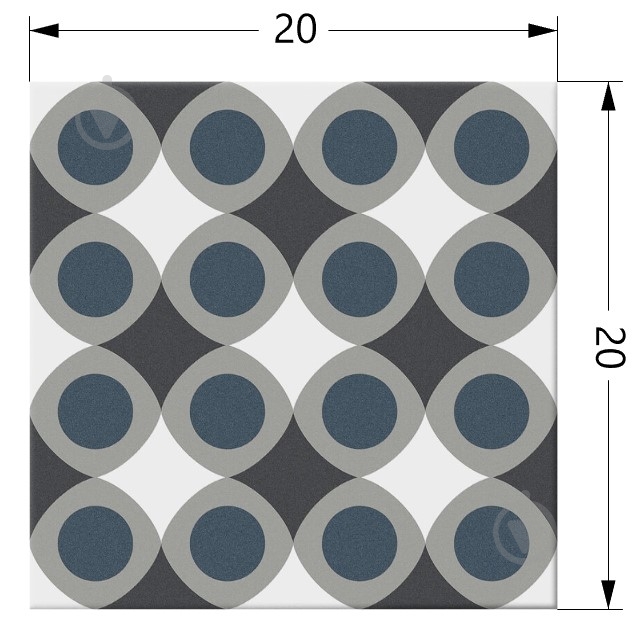 Плитка Cifre Hidra Pop Cold 20x20 - фото 2