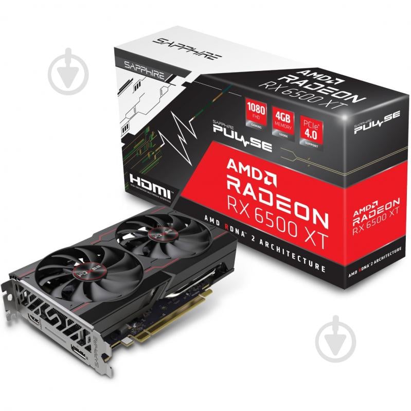 Відеокарта Sapphire Radeon RX 6500 XT 4GB GDDR6 64bit (11314-01-20G) - фото 7