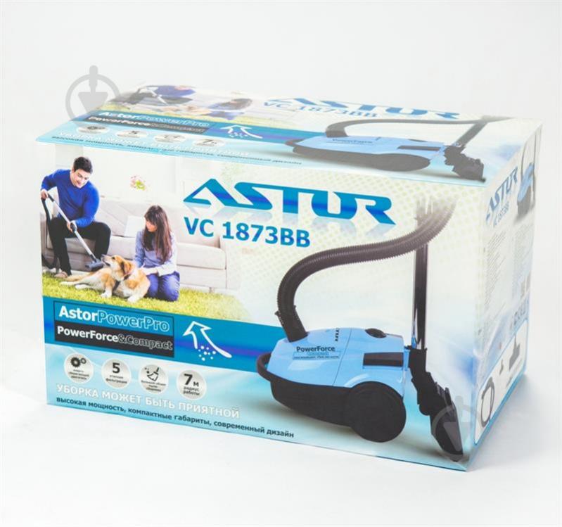 Пылесос Astor VC-1873BB blue - фото 8