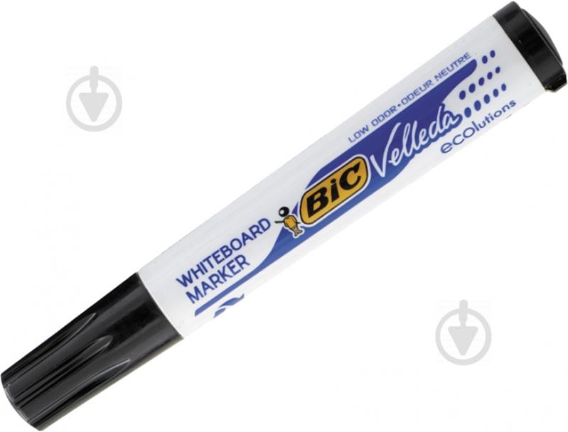 Маркер для белой доски BIC Velleda 1.5 мм черный - фото 2