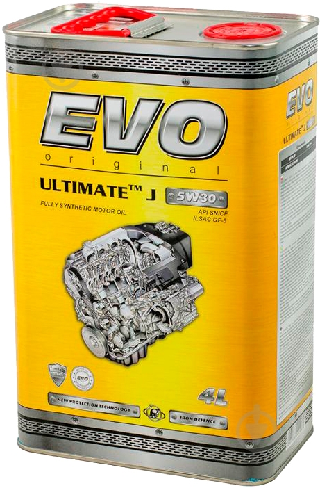 ᐉ Моторное масло EVO ULTIMATE J 5W-30 4 л (U J 4L 5W-30) • Купить в ...