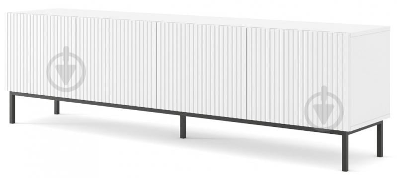 Тумба під ТВ BIM Furniture Ravenna 4д 2000x580x420 мм чорний/білий матовий (RAVENNA_B_FOILED_MDF_TV_STAND_) - фото 1