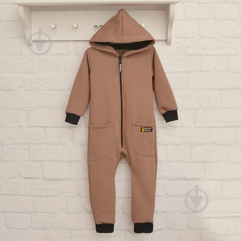 Ромпер унисекс Blanka р.116-122 коричневый 110829 - фото 2